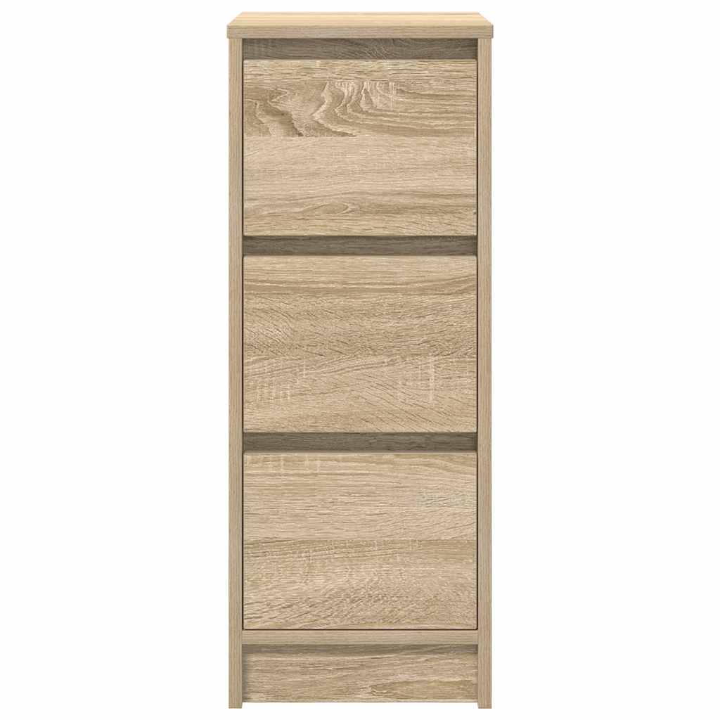 vidaXL Sideboard Sonoma Oak 29.5x34x76 cm Engineered Wood 6