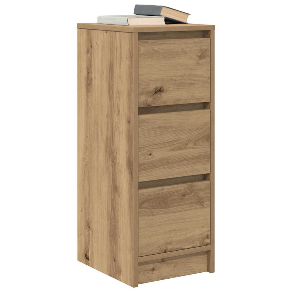 vidaXL Sideboard Artisan Oak 29.5x34x76 cm Engineered Wood 4