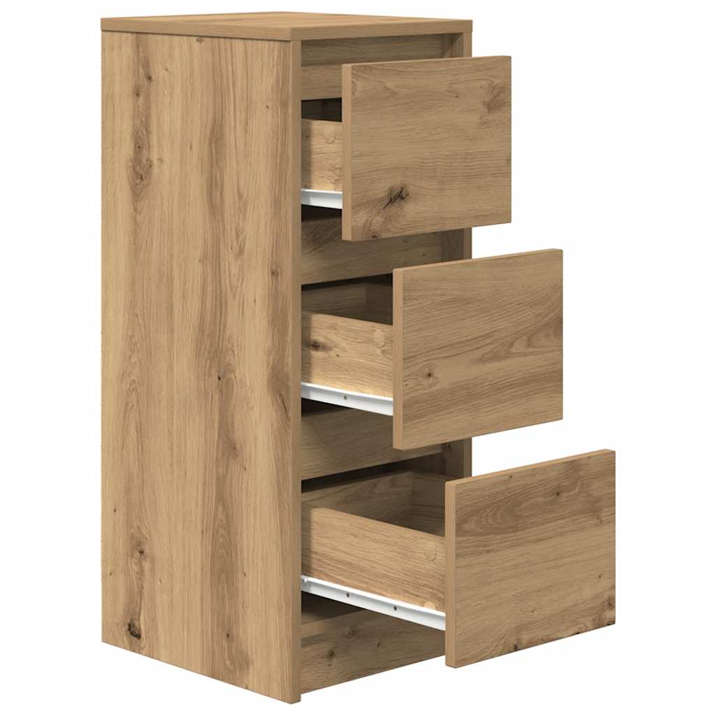 vidaXL Sideboard Artisan Oak 29.5x34x76 cm Engineered Wood 5