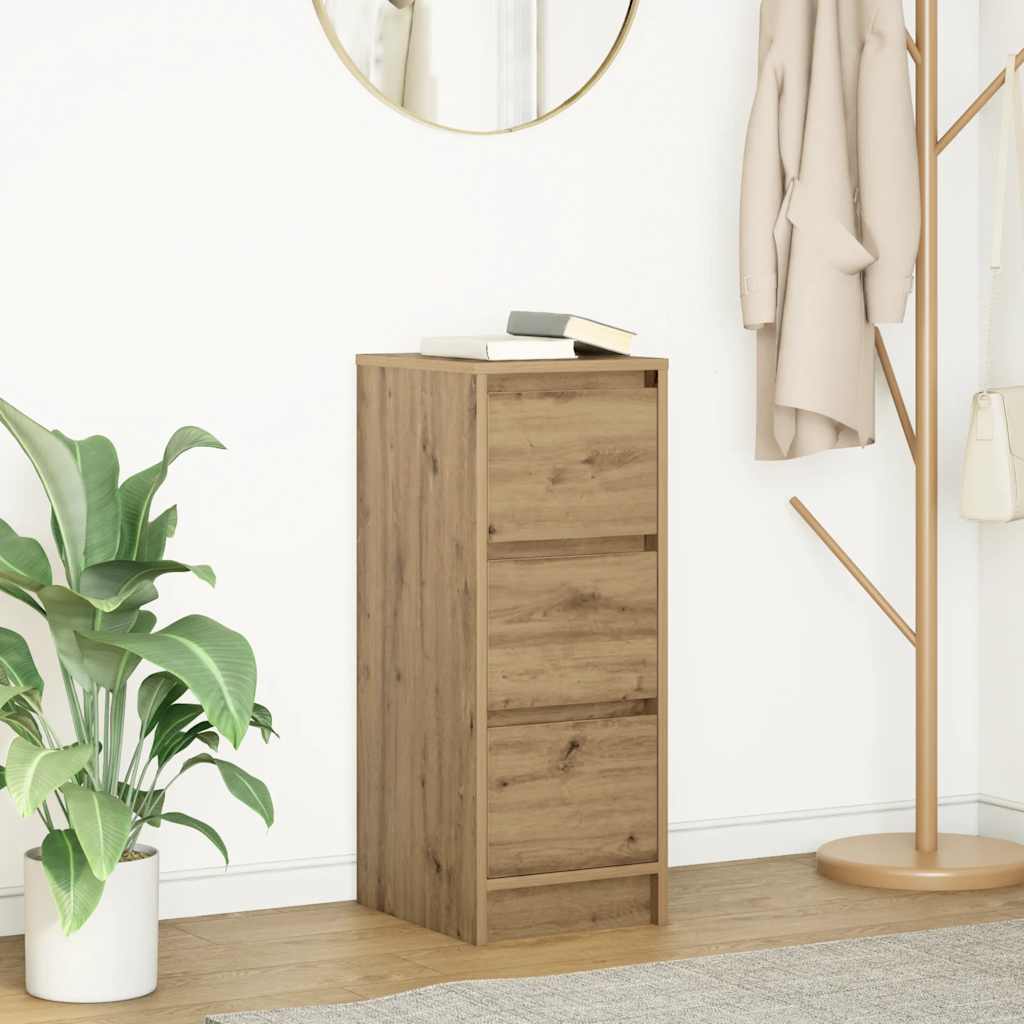 vidaXL Sideboard Artisan Oak 29.5x34x76 cm Engineered Wood 1