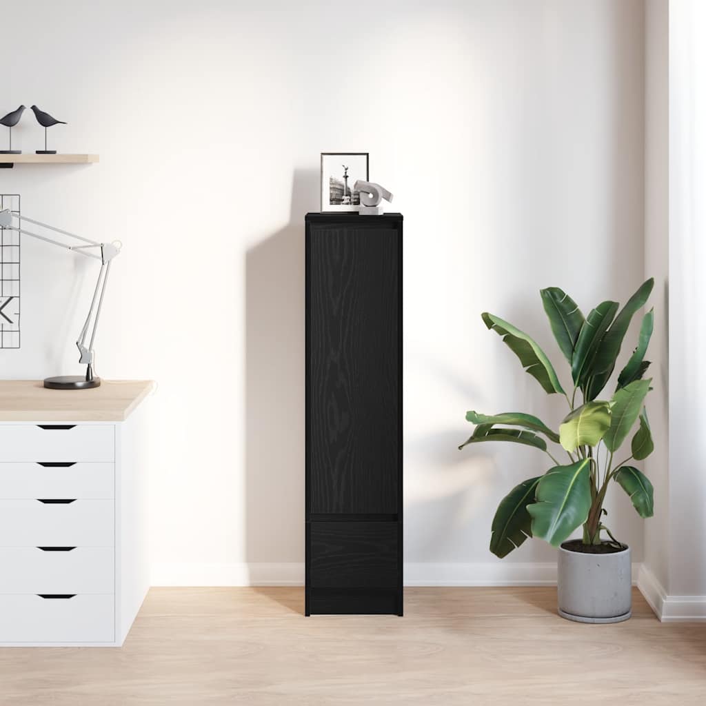 vidaXL Highboard Black Oak 29.5x34x119.5 cm Engineered Wood 3