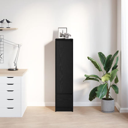 vidaXL Highboard Black Oak 29.5x34x119.5 cm Engineered Wood 3