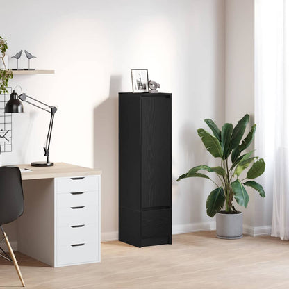 vidaXL Highboard Black Oak 29.5x34x119.5 cm Engineered Wood 1