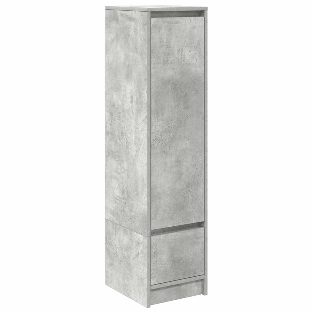 vidaXL Highboard Concrete Grey 29.5x34x119.5 cm Engineered Wood 2