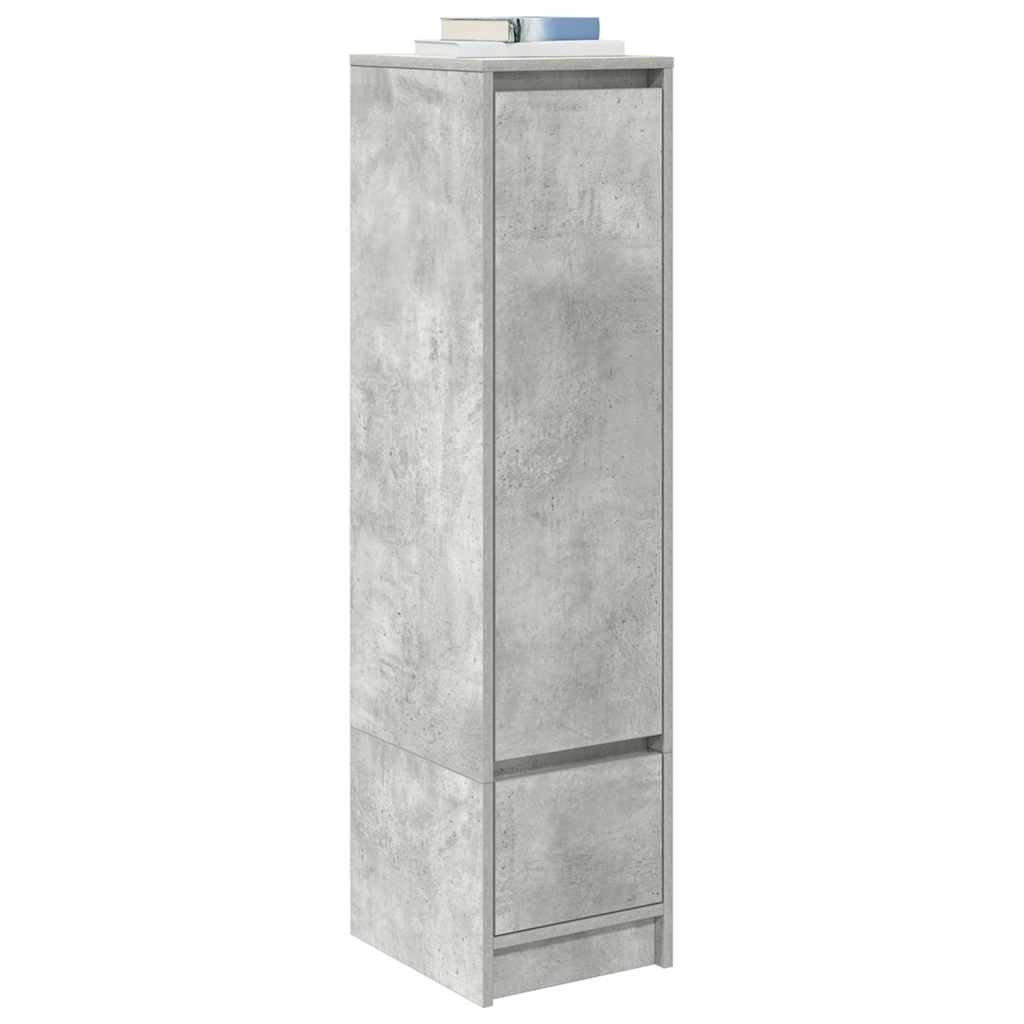 vidaXL Highboard Concrete Grey 29.5x34x119.5 cm Engineered Wood 4