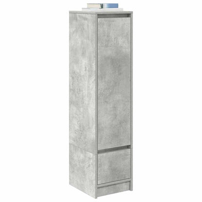 vidaXL Highboard Concrete Grey 29.5x34x119.5 cm Engineered Wood 4
