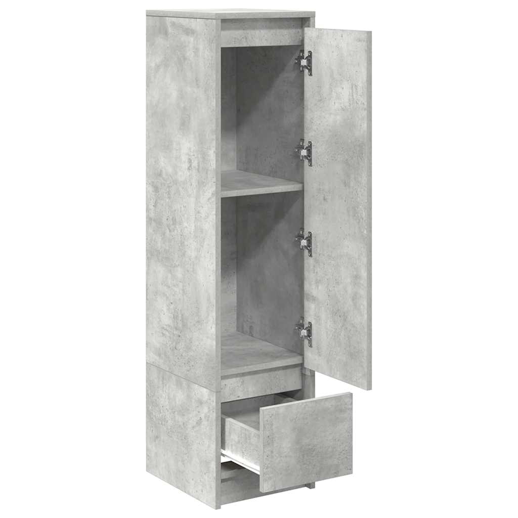 vidaXL Highboard Concrete Grey 29.5x34x119.5 cm Engineered Wood 5