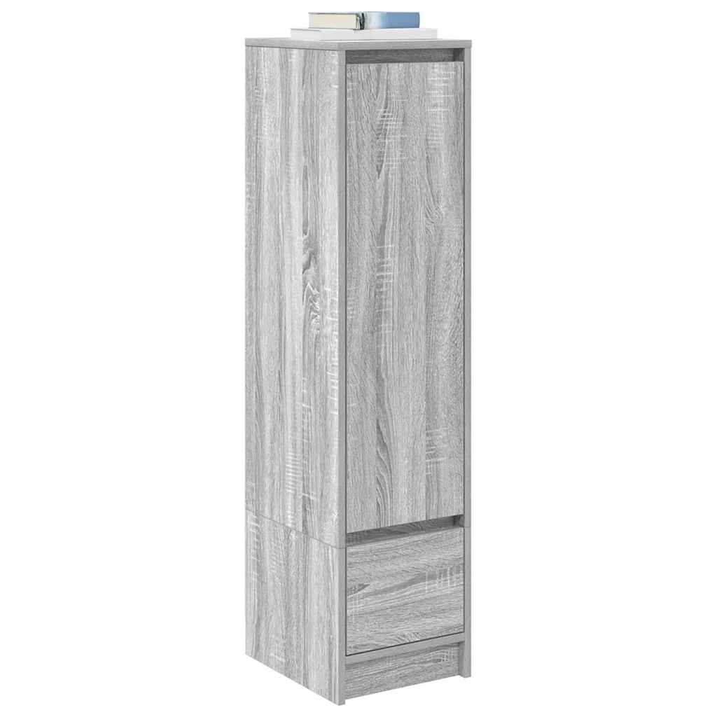 vidaXL Highboard Grey Sonoma 29.5x34x119.5 cm Engineered Wood 4