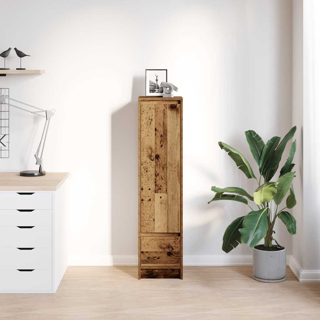 vidaXL Highboard Old Wood 29.5x34x119.5 cm Engineered Wood 3