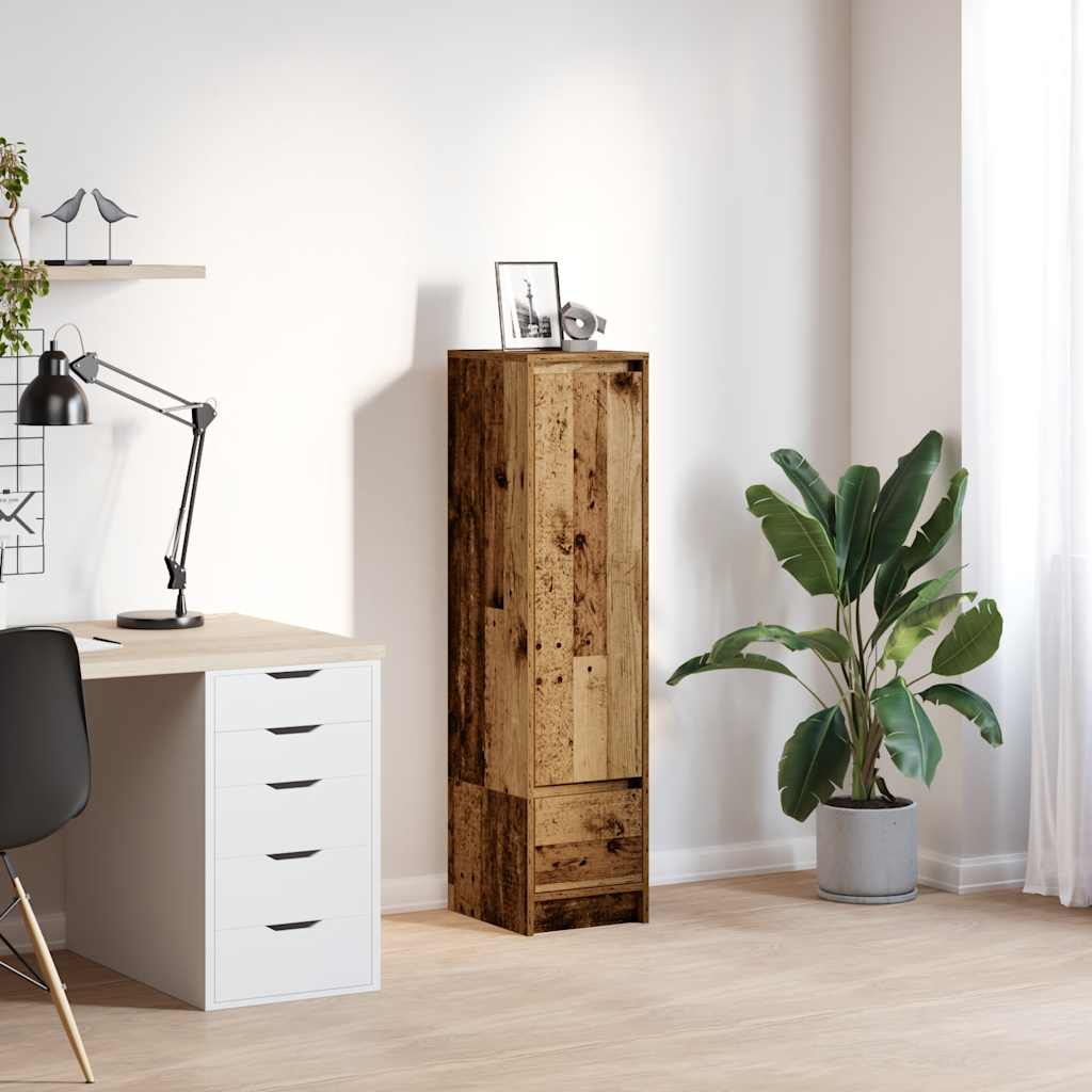 vidaXL Highboard Old Wood 29.5x34x119.5 cm Engineered Wood 1