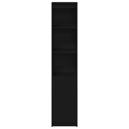 vidaXL Highboard Black Oak 37,5x35x180 cm Engineered Wood 4