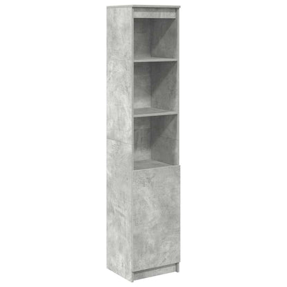 vidaXL Highboard Concrete Grey 37.5x35x180 cm Engineered Wood 2
