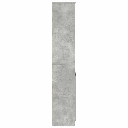vidaXL Highboard Concrete Grey 37.5x35x180 cm Engineered Wood 6
