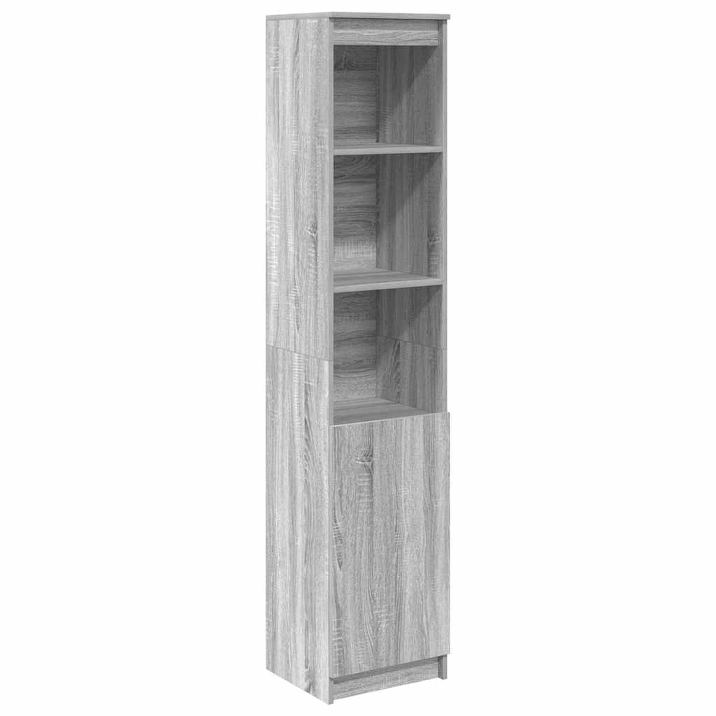 vidaXL Highboard Grey Sonoma 37.5x35x180 cm Engineered Wood 2
