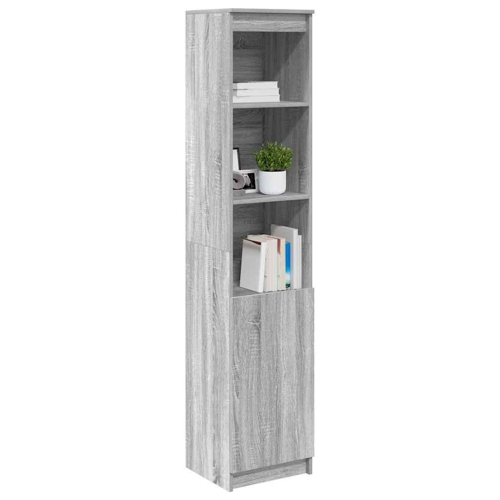 vidaXL Highboard Grey Sonoma 37.5x35x180 cm Engineered Wood 4