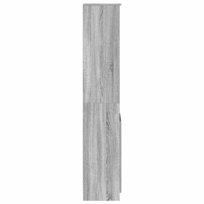 vidaXL Highboard Grey Sonoma 37.5x35x180 cm Engineered Wood 6