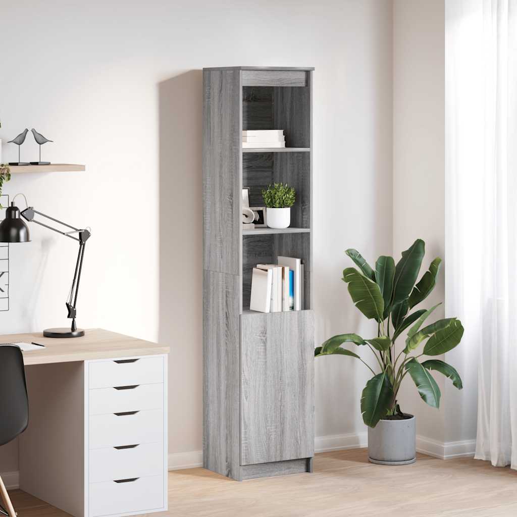 vidaXL Highboard Grey Sonoma 37.5x35x180 cm Engineered Wood 1