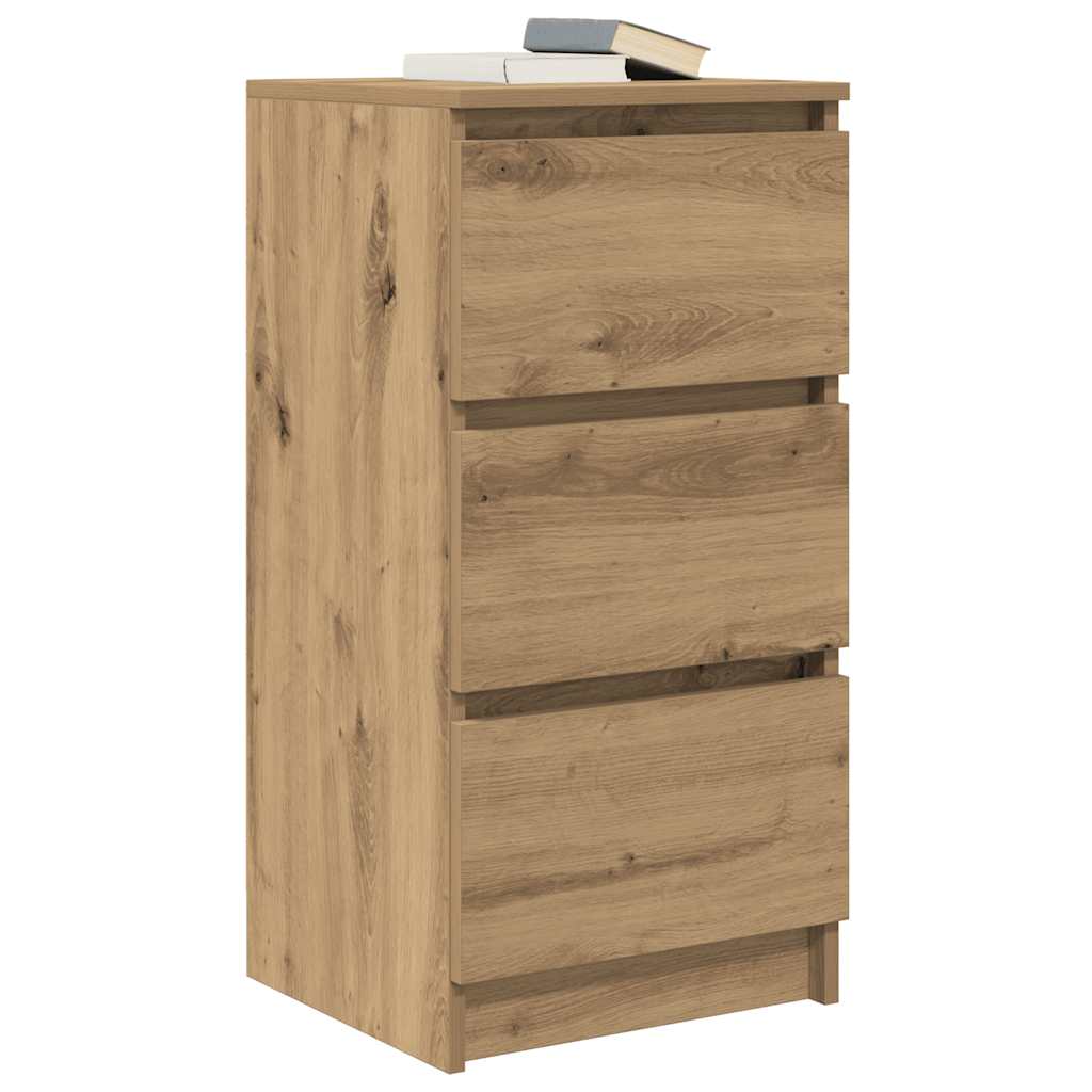 vidaXL Sideboard Artisan Oak 37.5x35x76 cm Engineered Wood 4