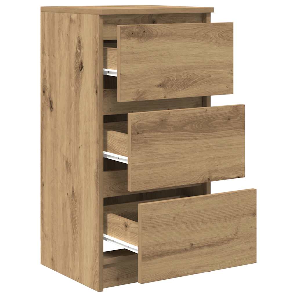 vidaXL Sideboard Artisan Oak 37.5x35x76 cm Engineered Wood 5