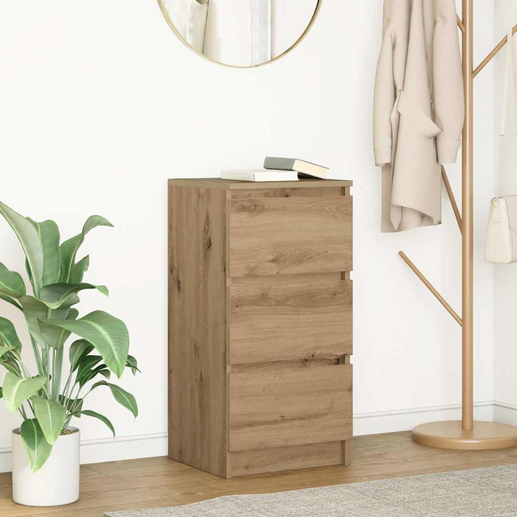 vidaXL Sideboard Artisan Oak 37.5x35x76 cm Engineered Wood 1