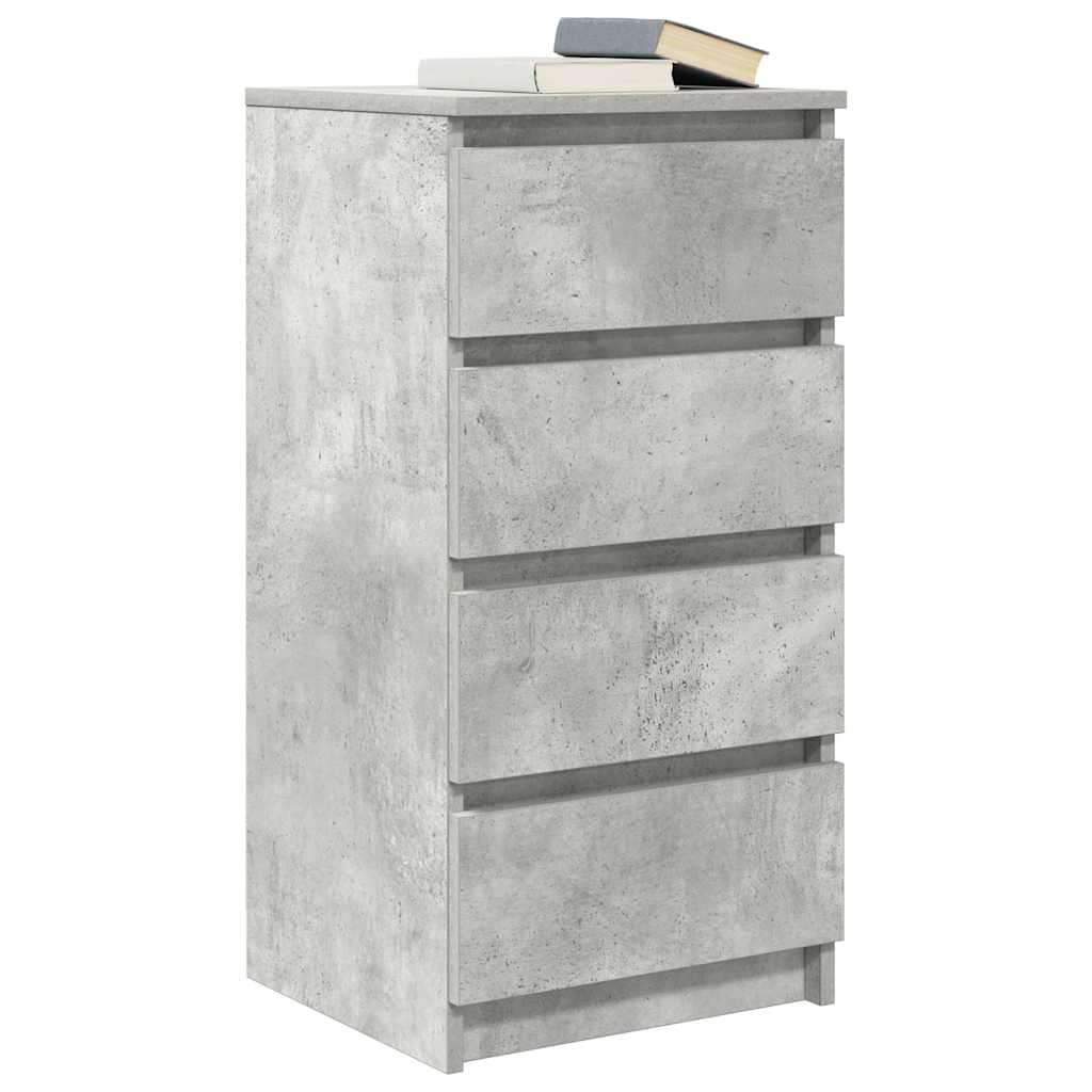 vidaXL Sideboard Concrete Grey 37.5x35x76 cm Engineered Wood 4