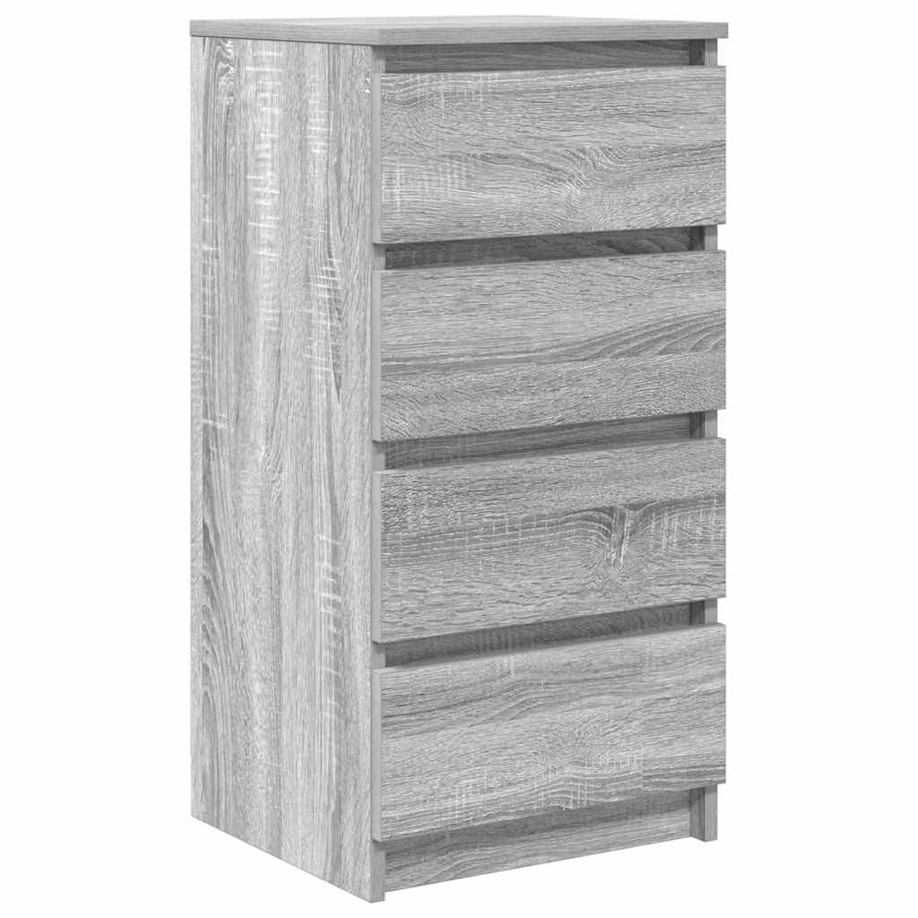 vidaXL Sideboard Grey Sonoma 37.5x35x76 cm Engineered Wood 2