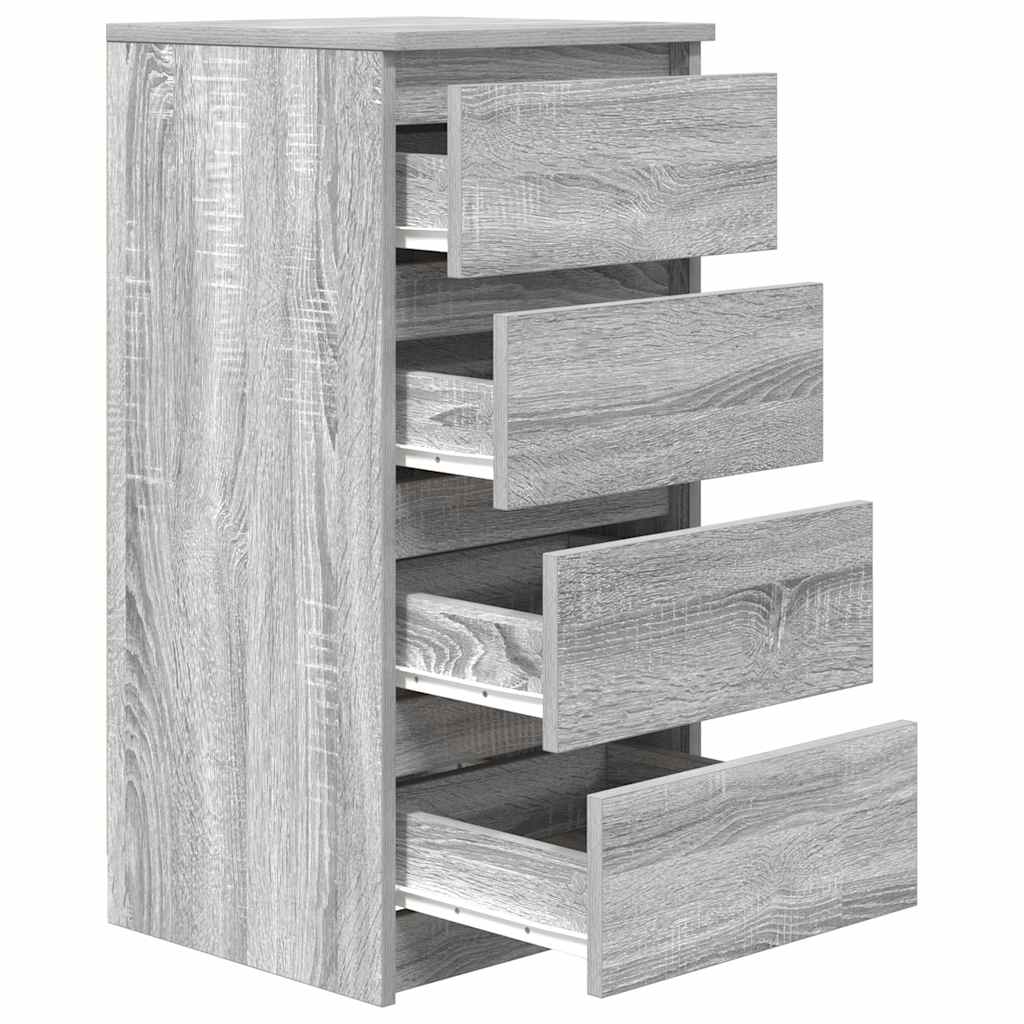 vidaXL Sideboard Grey Sonoma 37.5x35x76 cm Engineered Wood 5