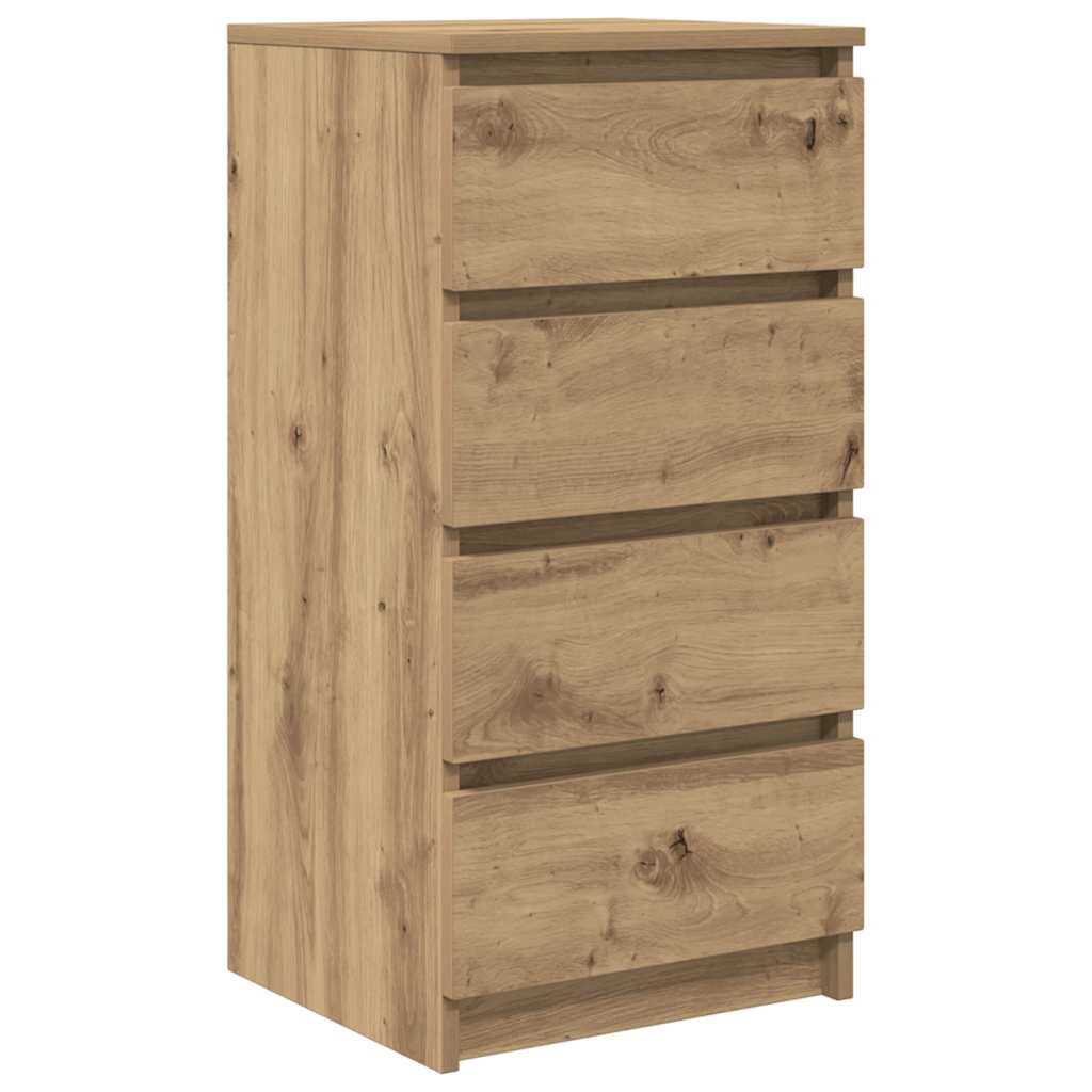 vidaXL Sideboard Artisan Oak 37.5x35x76 cm Engineered Wood 2