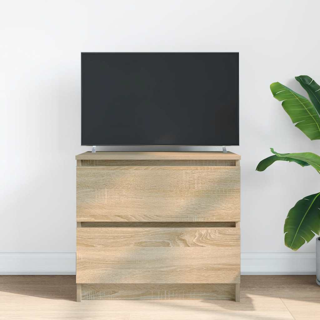 vidaXL TV Cabinet Sonoma Oak 60x35x54 cm Engineered Wood 3