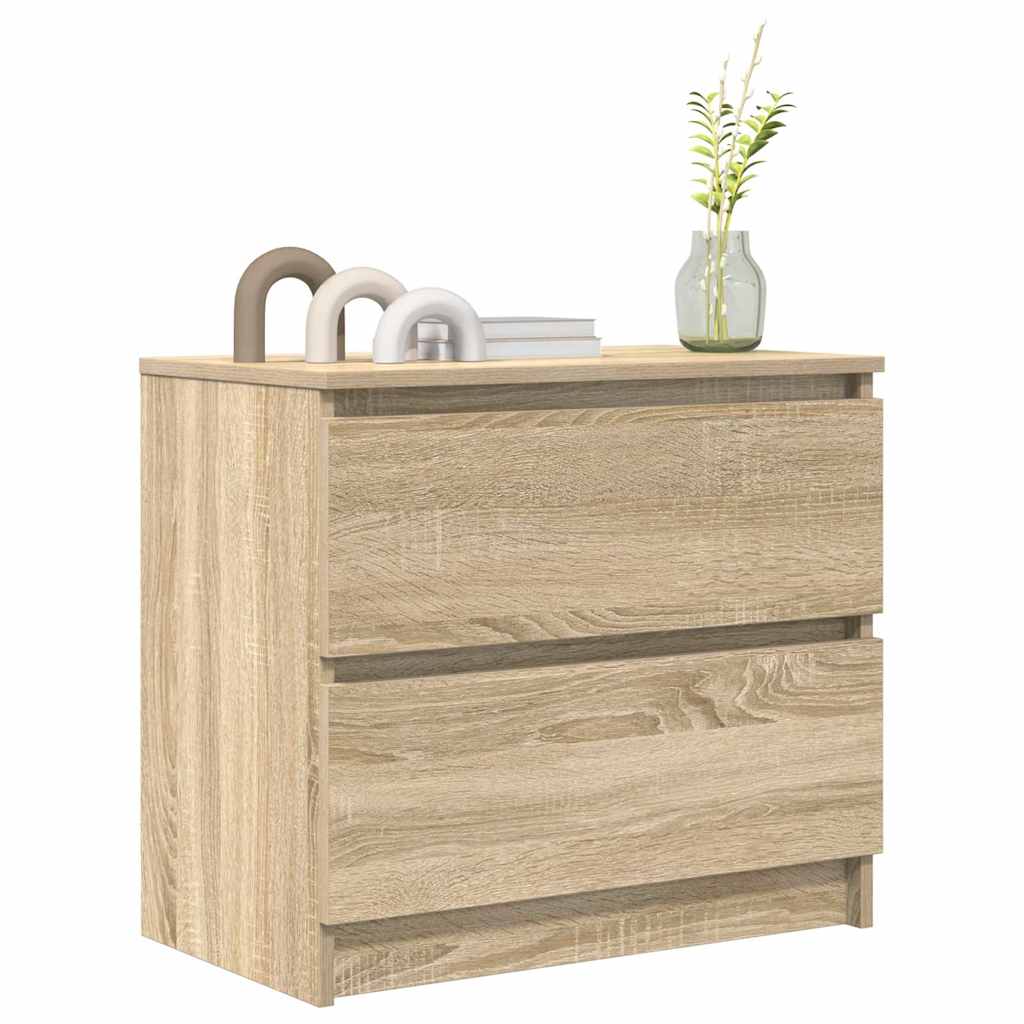 vidaXL TV Cabinet Sonoma Oak 60x35x54 cm Engineered Wood 4