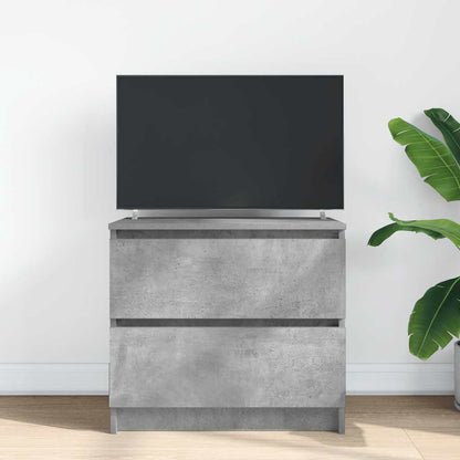 vidaXL TV Cabinet Concrete Grey 60x35x54 cm Engineered Wood 3