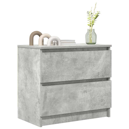 vidaXL TV Cabinet Concrete Grey 60x35x54 cm Engineered Wood 4
