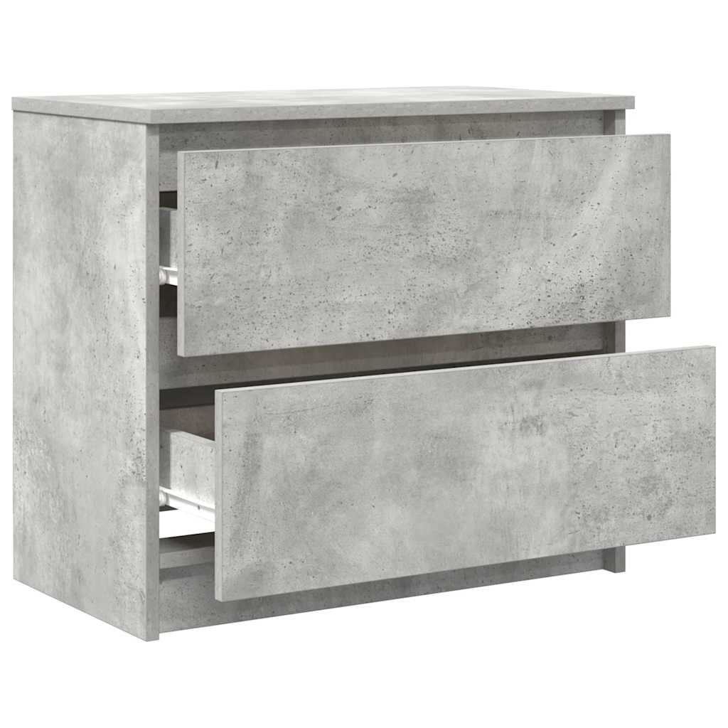vidaXL TV Cabinet Concrete Grey 60x35x54 cm Engineered Wood 5