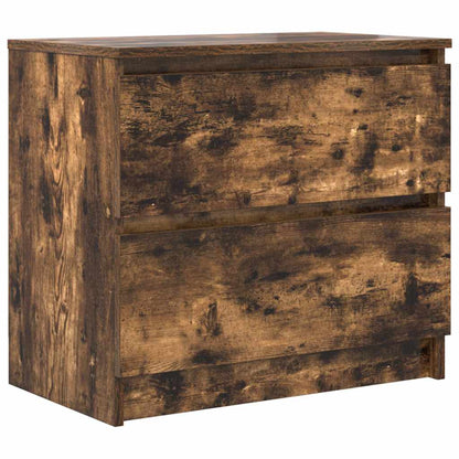 vidaXL TV Cabinet Smoked Oak 60x35x54 cm Engineered Wood 2