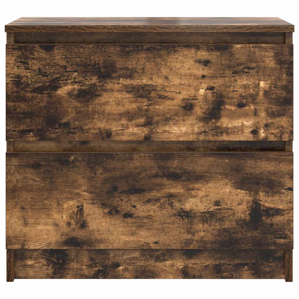 vidaXL TV Cabinet Smoked Oak 60x35x54 cm Engineered Wood 6