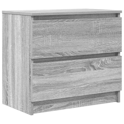vidaXL TV Cabinet Grey Sonoma 60x35x54 cm Engineered Wood 2