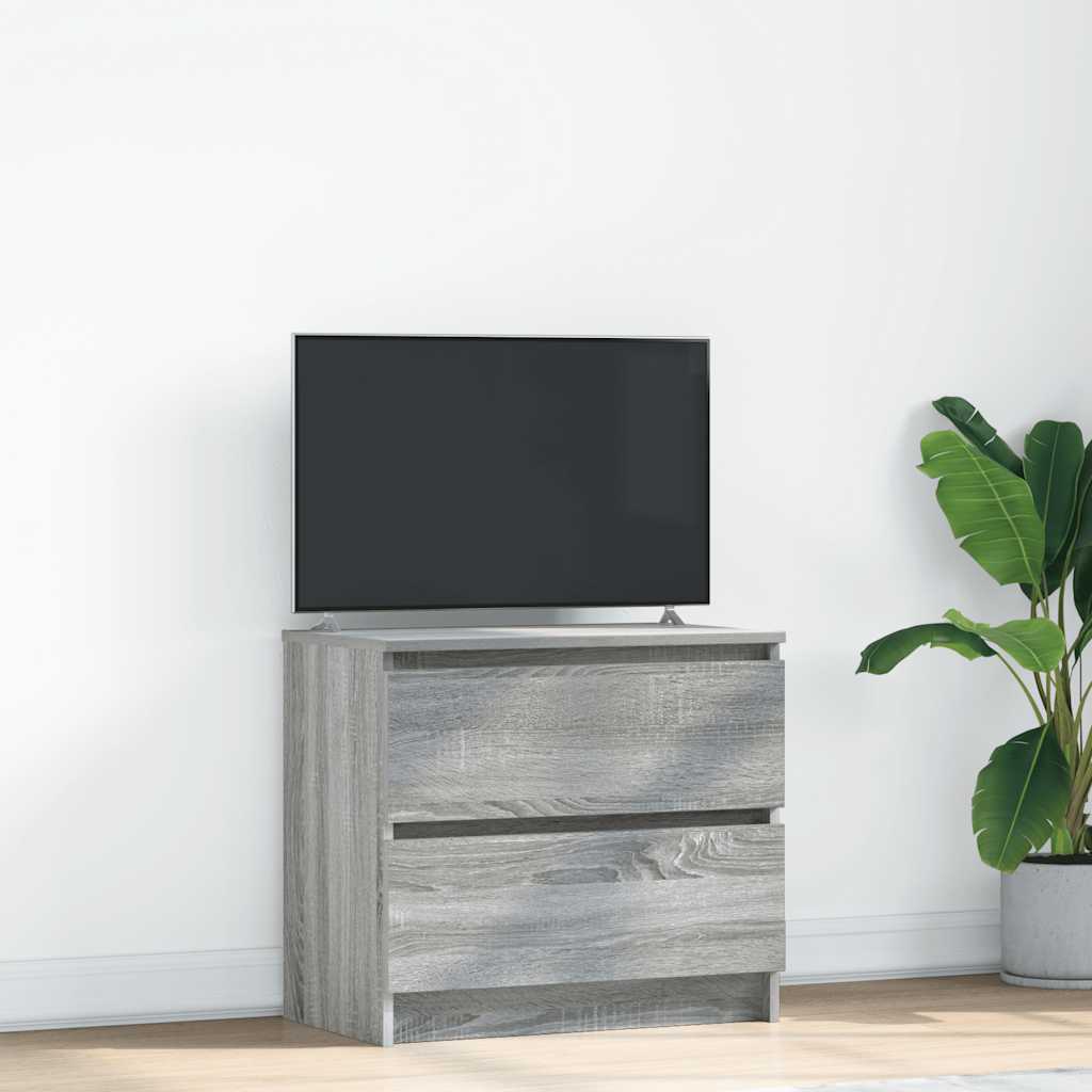 vidaXL TV Cabinet Grey Sonoma 60x35x54 cm Engineered Wood 1