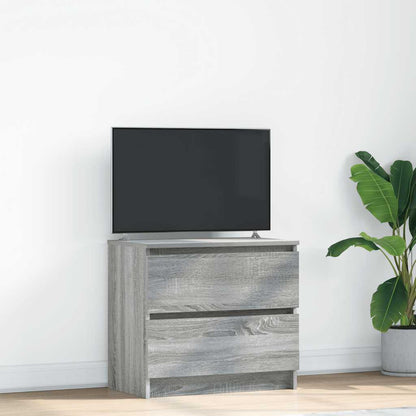 vidaXL TV Cabinet Grey Sonoma 60x35x54 cm Engineered Wood 1