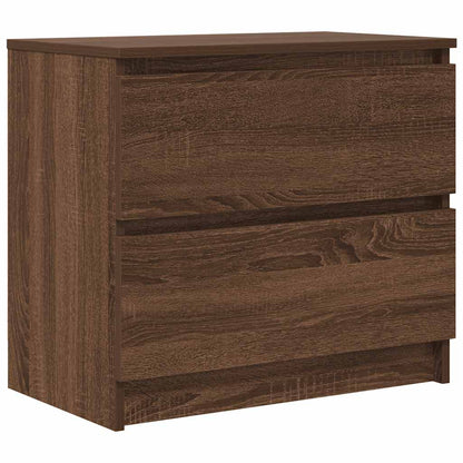 vidaXL TV Cabinet Brown Oak 60x35x54 cm Engineered Wood 2
