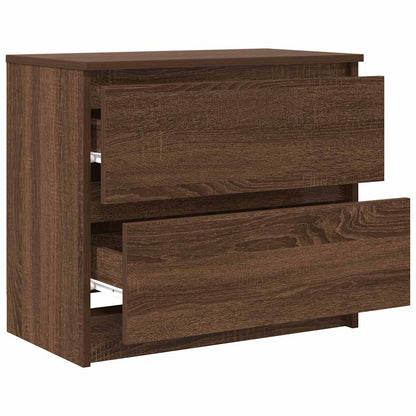 vidaXL TV Cabinet Brown Oak 60x35x54 cm Engineered Wood 5