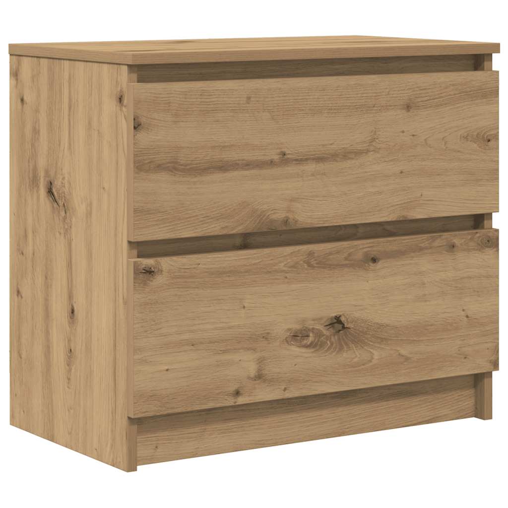 vidaXL TV Cabinet Artisan Oak 60x35x54 cm Engineered Wood 2