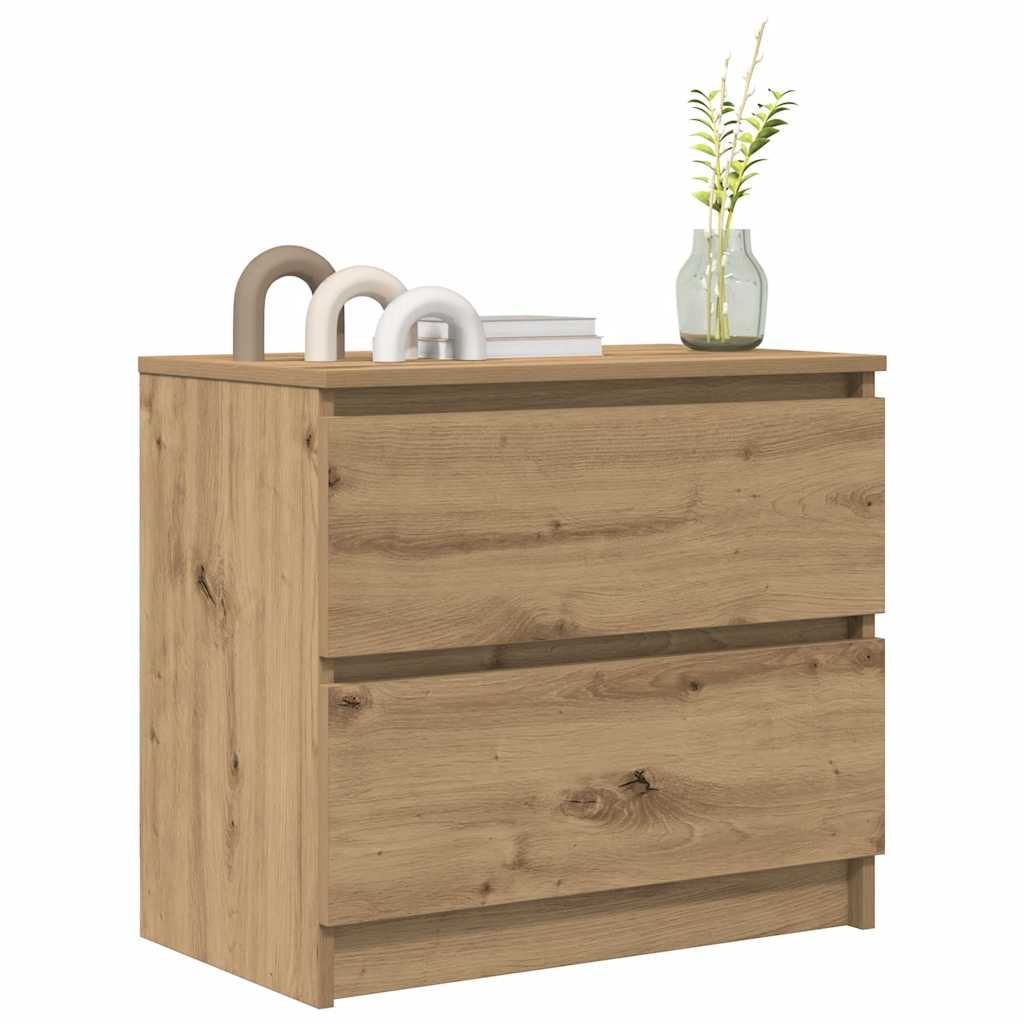 vidaXL TV Cabinet Artisan Oak 60x35x54 cm Engineered Wood 4