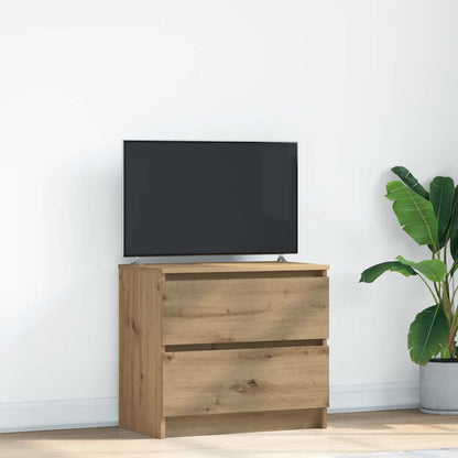 vidaXL TV Cabinet Artisan Oak 60x35x54 cm Engineered Wood 1