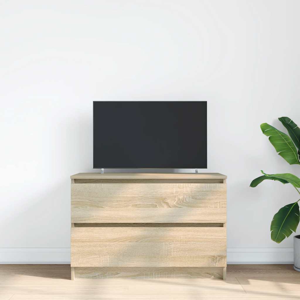 vidaXL TV Cabinet Sonoma Oak 80x35x54 cm Engineered Wood 3