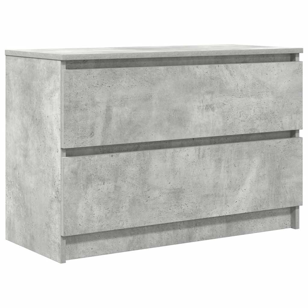 vidaXL TV Cabinet Concrete Grey 80x35x54 cm Engineered Wood 2