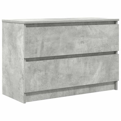 vidaXL TV Cabinet Concrete Grey 80x35x54 cm Engineered Wood 2