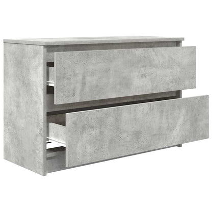 vidaXL TV Cabinet Concrete Grey 80x35x54 cm Engineered Wood 5
