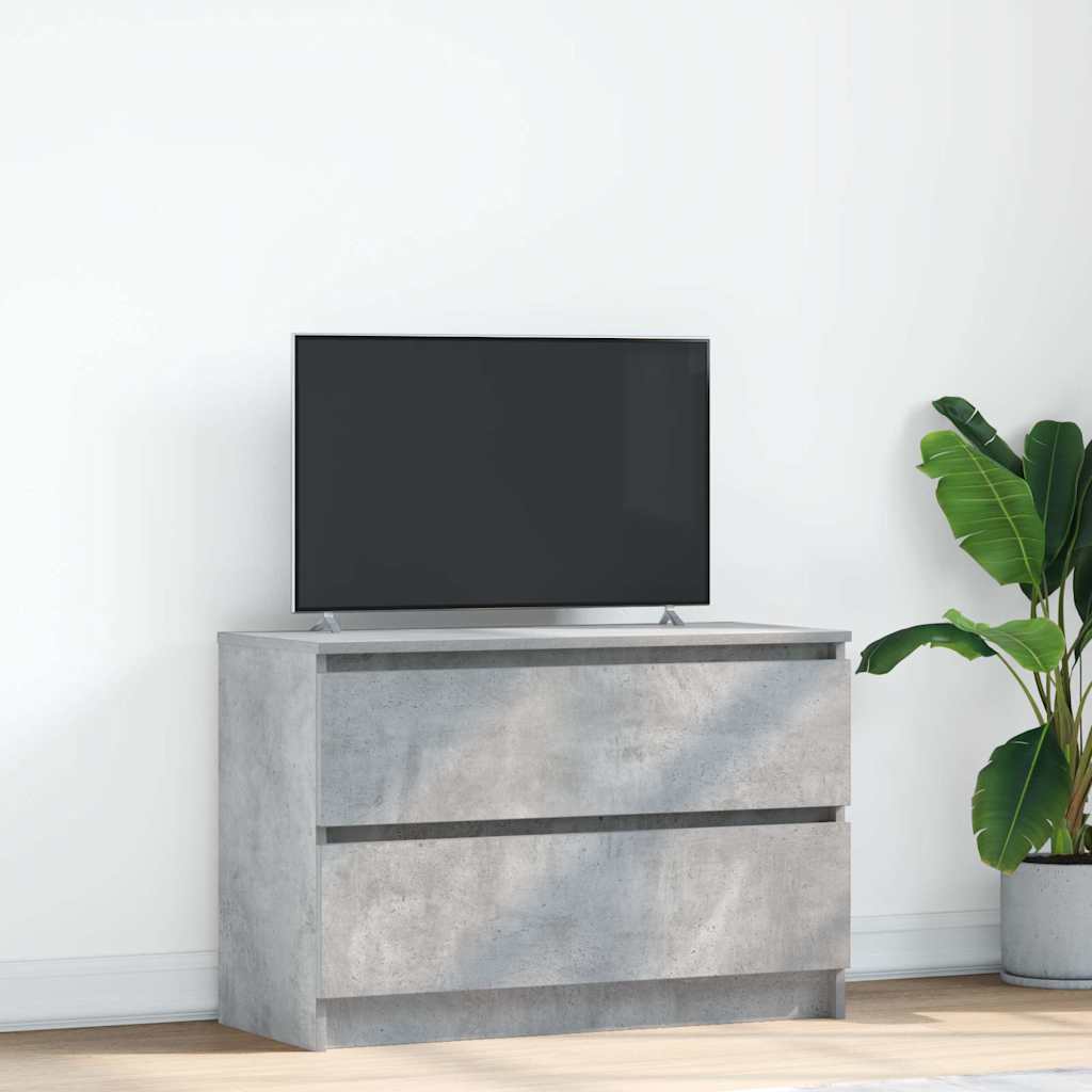vidaXL TV Cabinet Concrete Grey 80x35x54 cm Engineered Wood 1