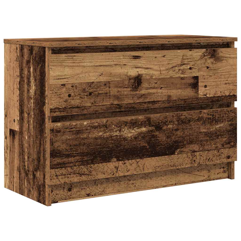 vidaXL TV Cabinet Old Wood 80x35x54 cm Engineered Wood 2