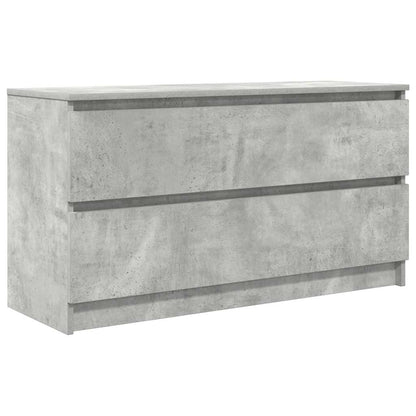 vidaXL TV Cabinet Concrete Grey 100x35x54 cm Engineered Wood 2